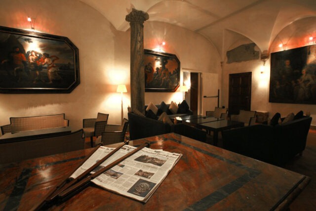 The reading room (photo courtesy of Hotel Columbus).