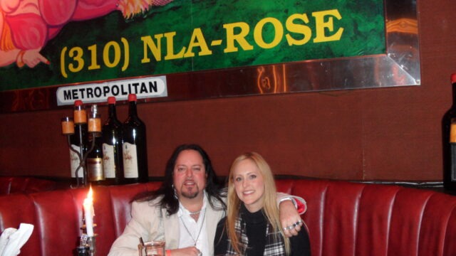 Nicole & I getting our "garlic" on at The Stinking Rose in Beverly Hills, March 2011.