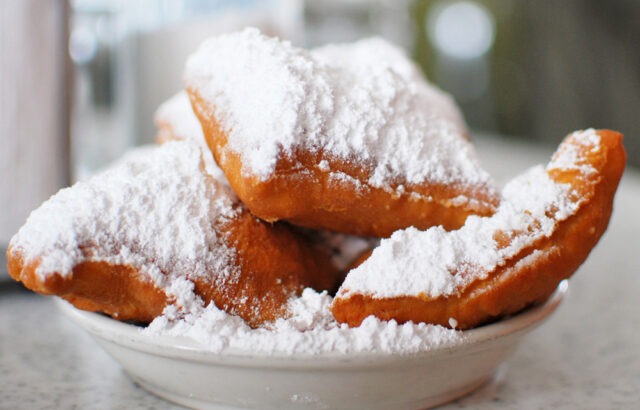 Close-up of an order of Beignets from Cafe du Monde (photo courtesy of HoneysuckleLife.com).