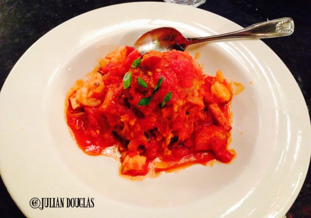 Simplicity, yet perfection at it's best... Desire's tomato based Creole Jambalaya.