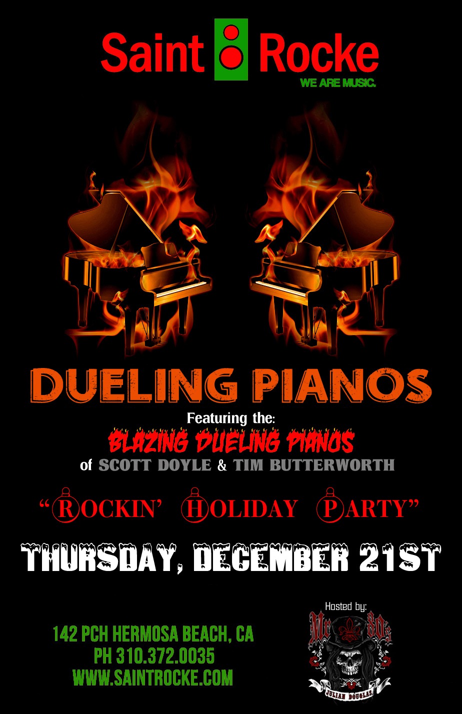 TONIGHT: BLAZING DUELING PIANOS – “ROCKIN’ HOLIDAY PARTY”… ***Win FREE ...