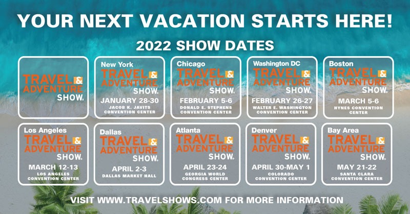 Travel & Adventure Show 2022 show dates