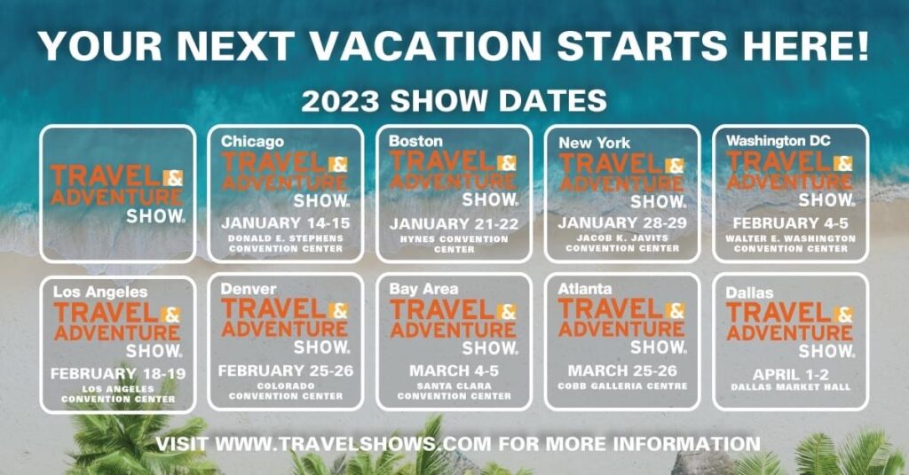 Travel & Adventure Show 2022 show dates