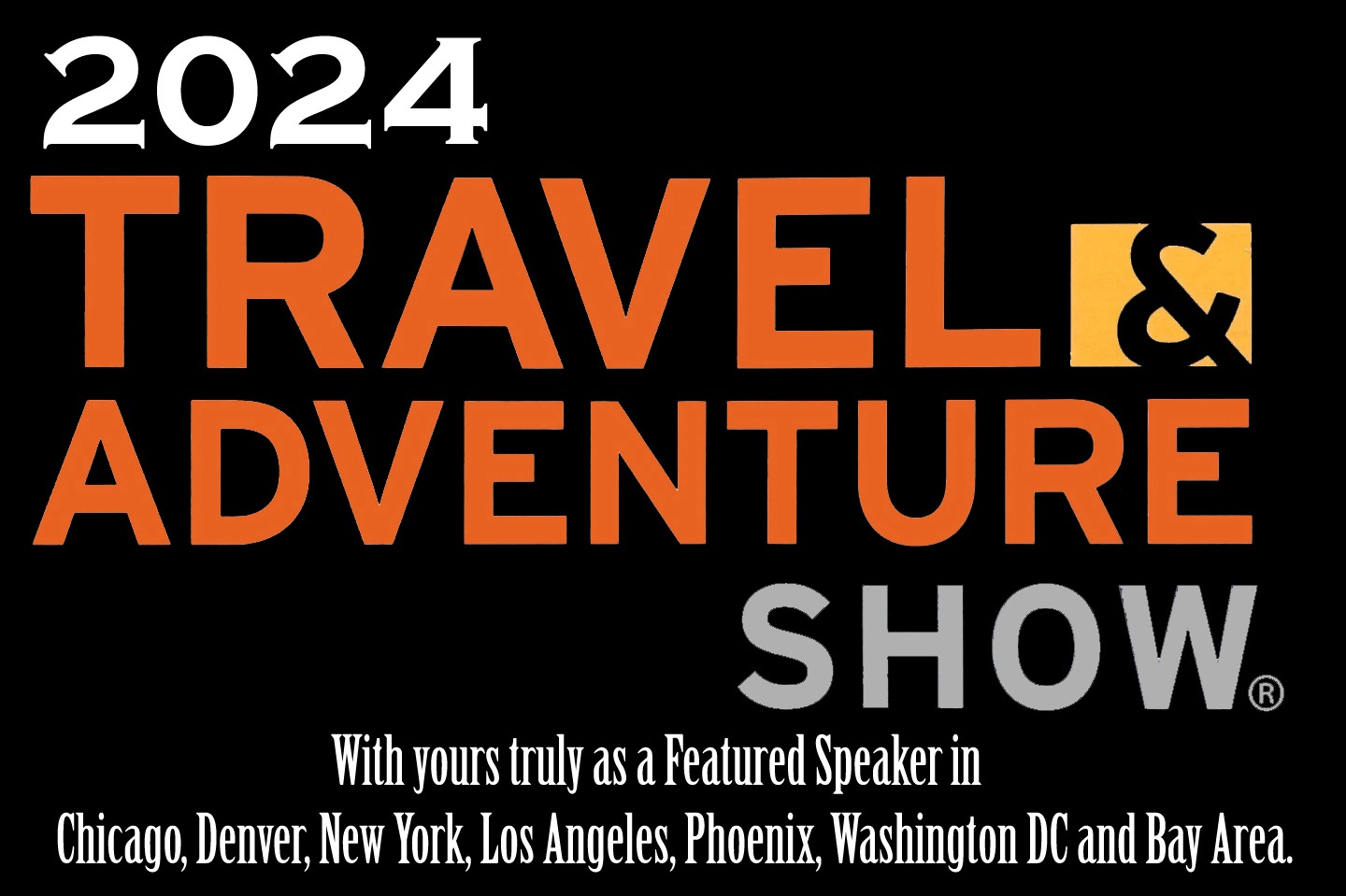 See Julian Douglas live at select Travel & Adventure Show dates